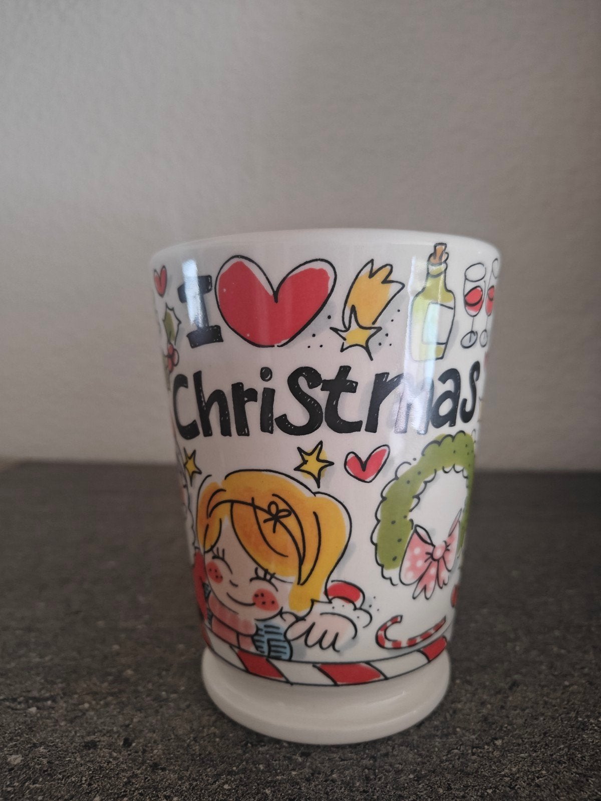 Blond Amsterdam Kerst XL-Beker 500ML 'I ️❤️ Christmas', Huis en Inrichting, Keuken | Servies, Nieuw, Ophalen of Verzenden, Modern