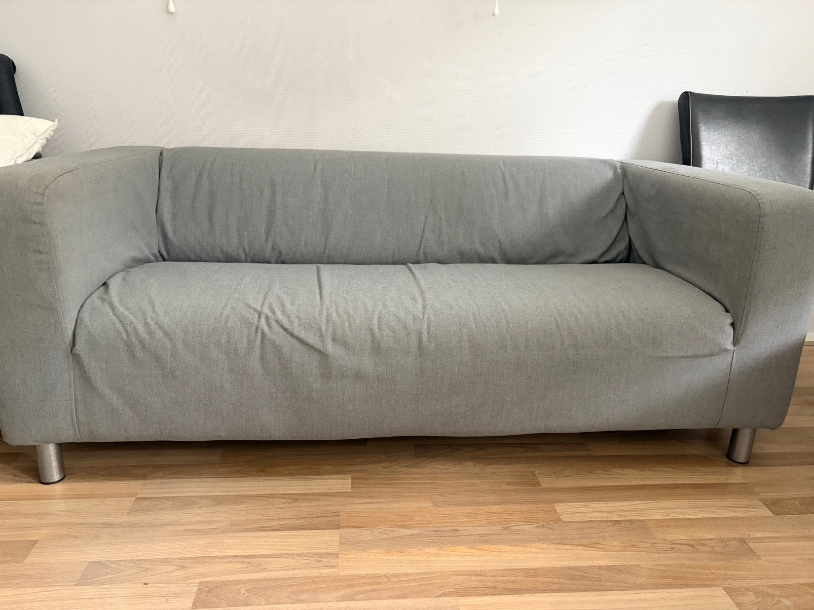 Grijs Ikea bankje (Klippan), Huis en Inrichting, Ophalen, Gebruikt, 150 tot 200 cm, Tweepersoons
