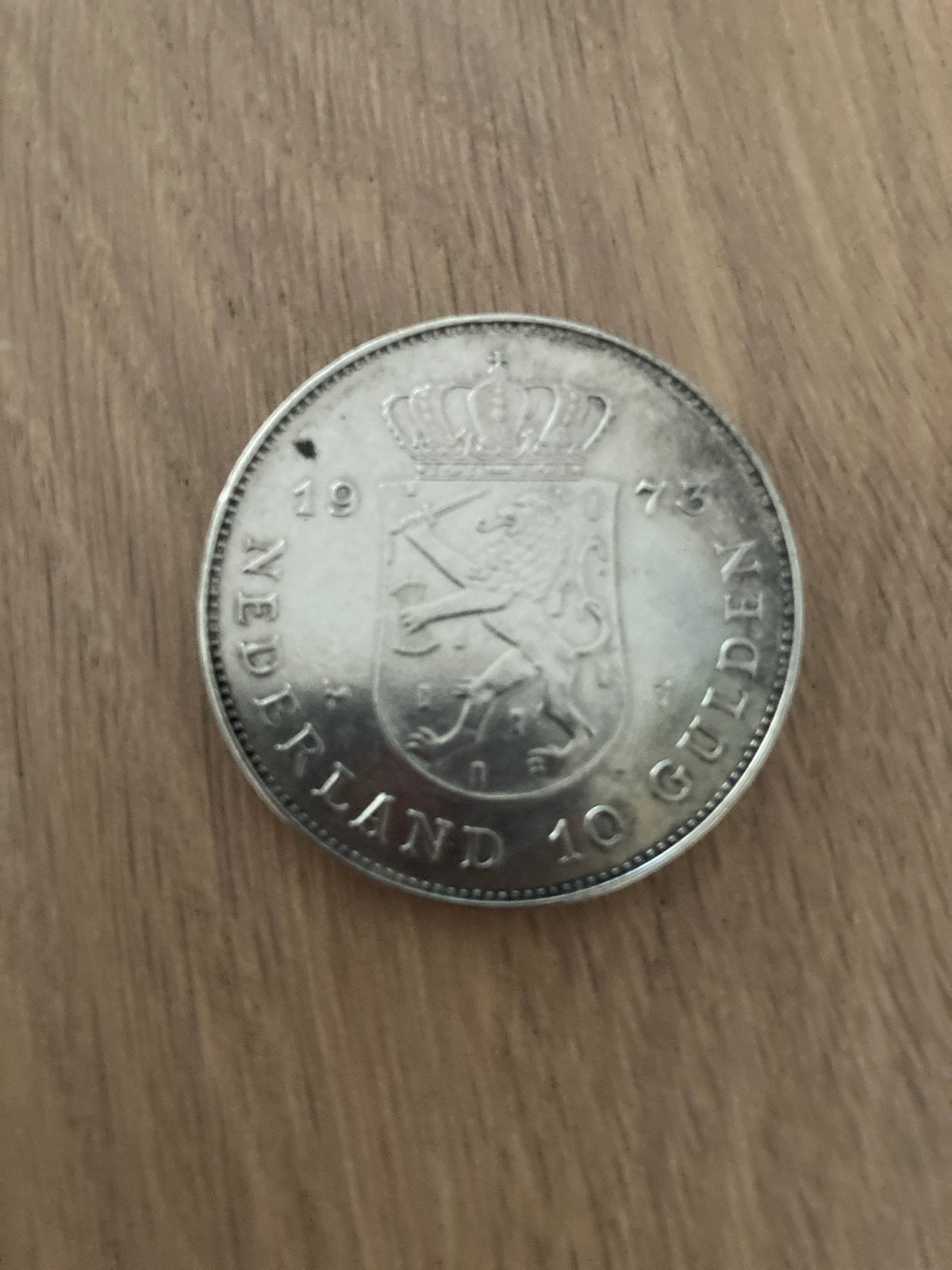 Zilveren 10 Gulden Munt 1973 - Koningin Juliana, Koningin Juliana, Zilver, Ophalen of Verzenden, Losse munt