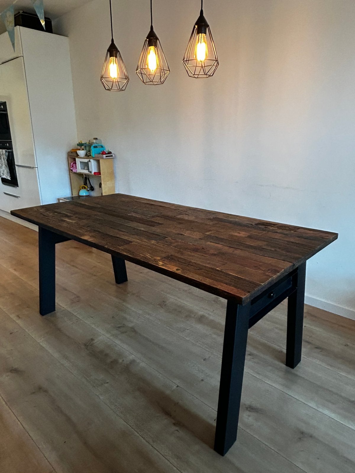 Eetkamertafel Crude Dutchbone 180x90x78, 50 tot 100 cm, Zo goed als nieuw, 150 tot 200 cm, Vier personen