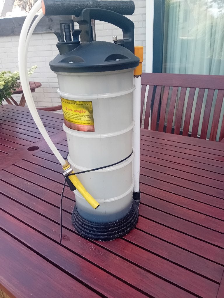 Vacuum oliepomp, Ophalen, Gebruikt