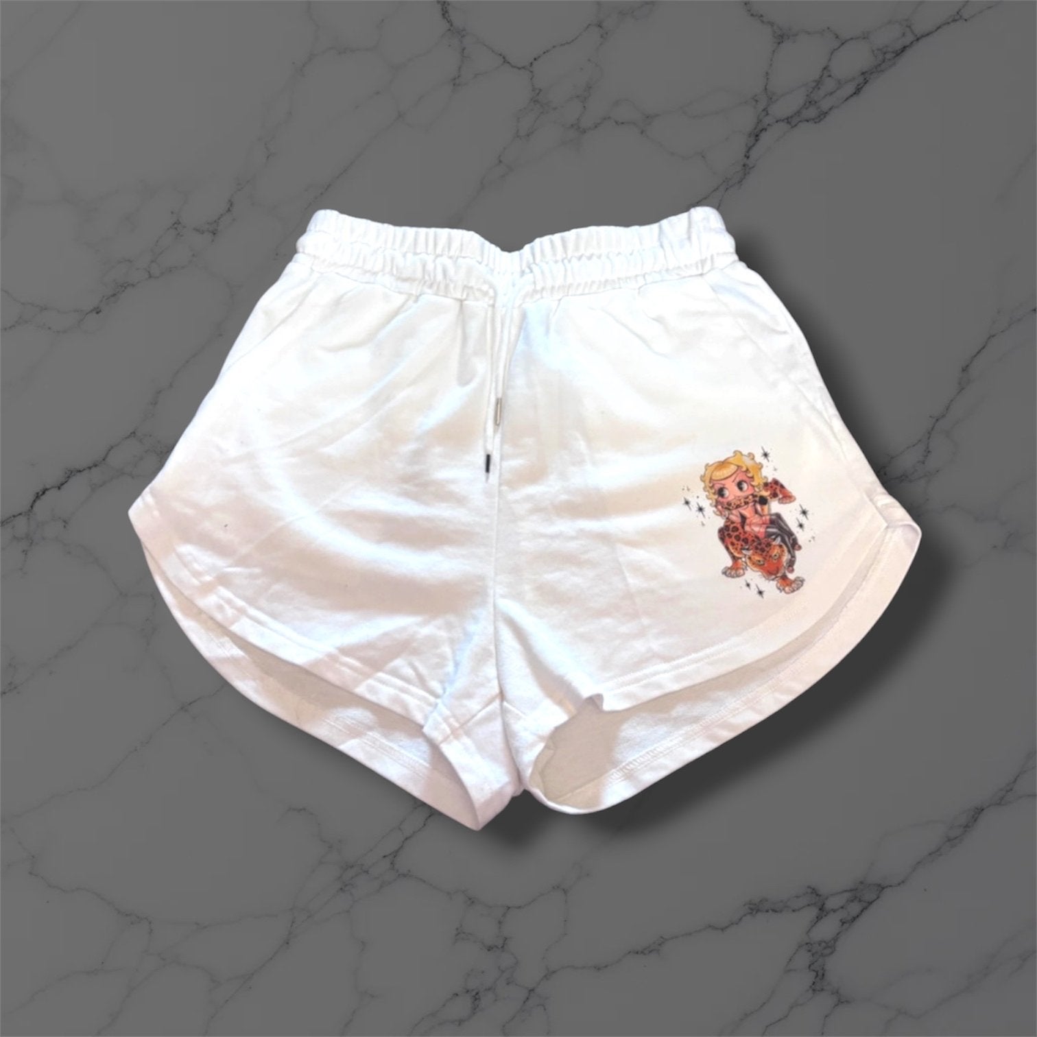 Witte shorts met Betty Boop print - Maat S, Kleding | Dames, Kort, Wit, Ophalen of Verzenden, Zo goed als nieuw