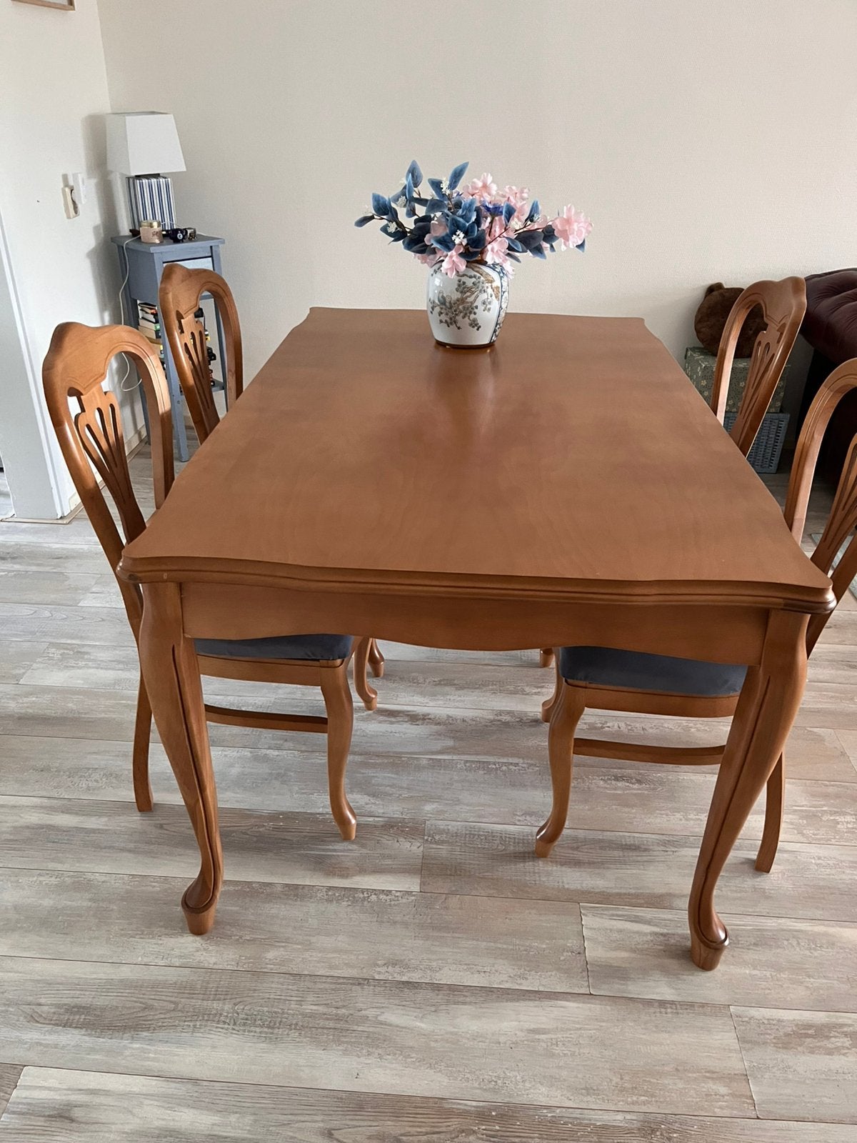 Eetkamertafel en 4 stoelen/ tv halmeubel / salontafel, Huis en Inrichting, Tafels | Eettafels, Ophalen, 100 tot 150 cm, Eikenhout