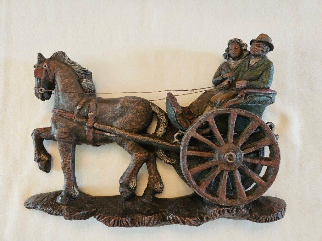 PERKEO paard wagen en passagiers wandversiering 1994, Ophalen of Verzenden