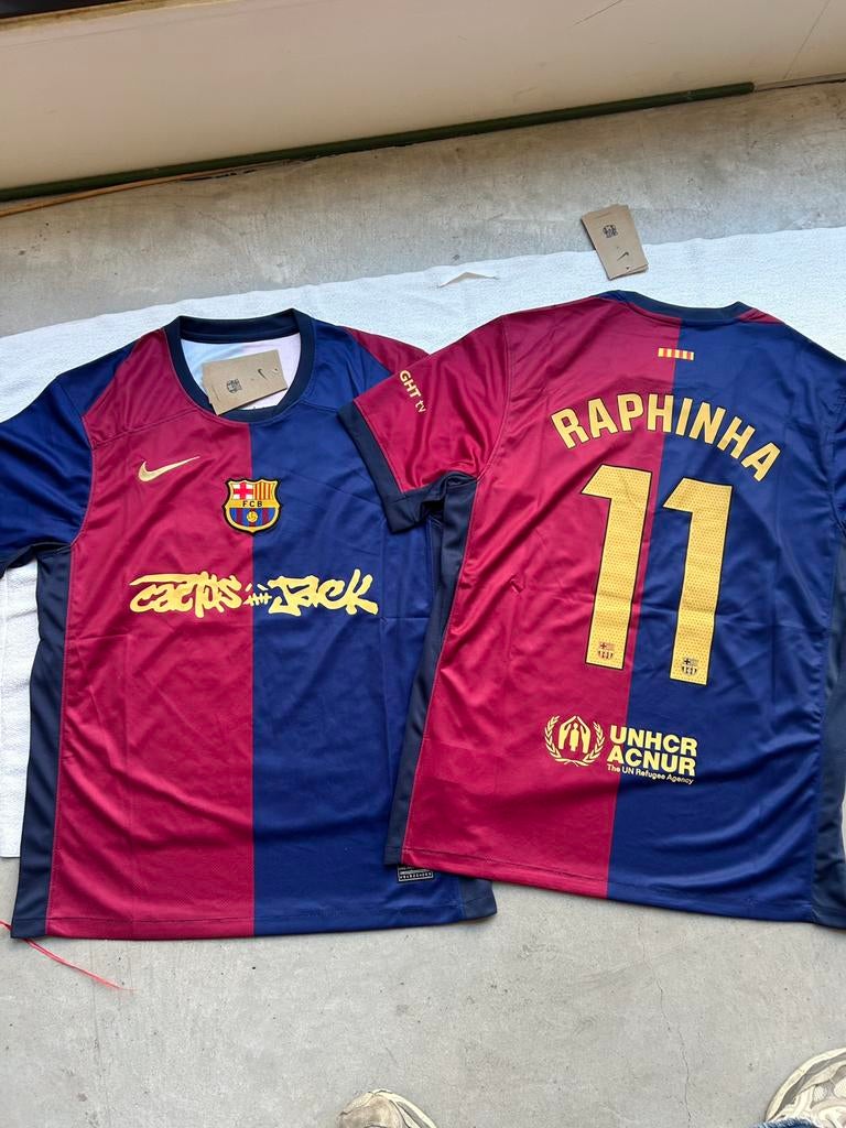 FC Barcelona x Travis Scott Shirt – Raphinha, Ophalen of Verzenden, Nieuw, Shirt
