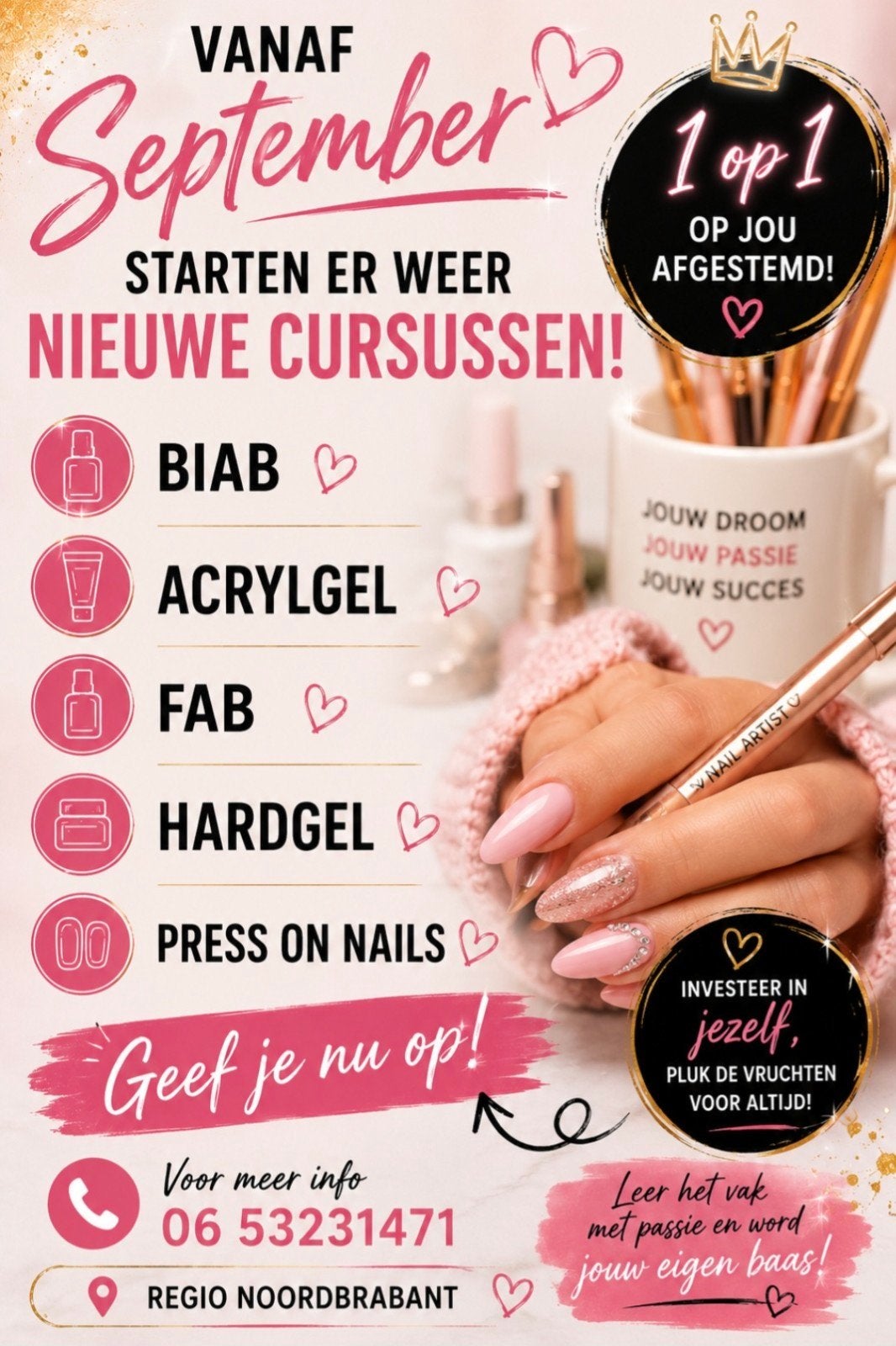 nagelstyliste cursus/opleiding