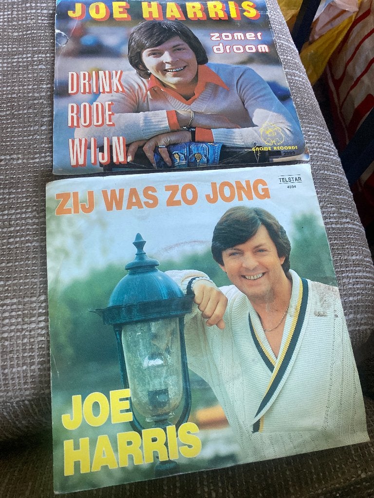 Joe Harris singles: Drink Rode Wijn & Zij Was Zo Jong, Cd's en Dvd's, Gebruikt, Originele persing, 7 inch, Ophalen of Verzenden