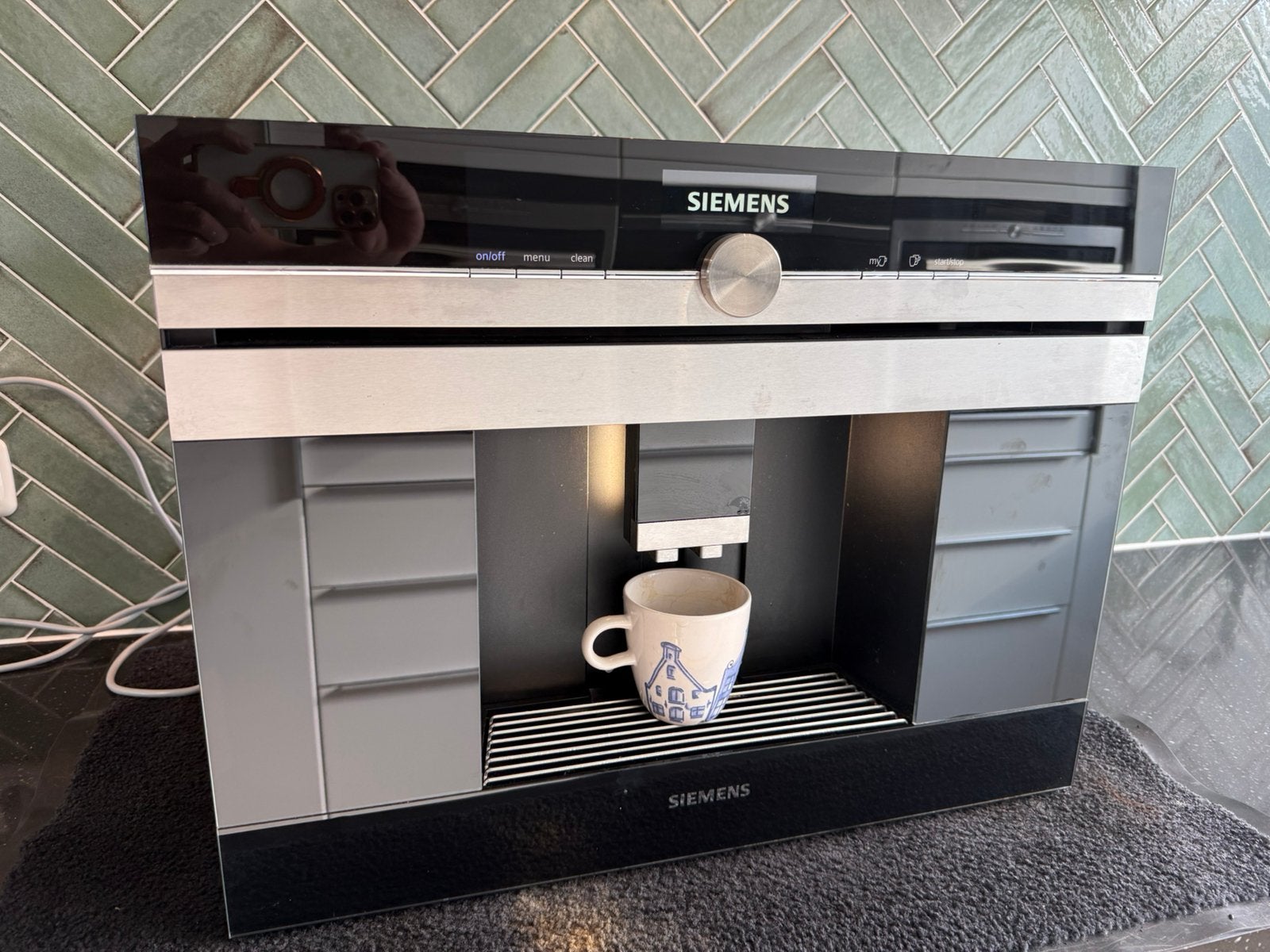 Siemens Inbouw Koffiemachine CT636LES1/04, 10 kopjes of meer, Ophalen of Verzenden, Zo goed als nieuw, Koffiemachine