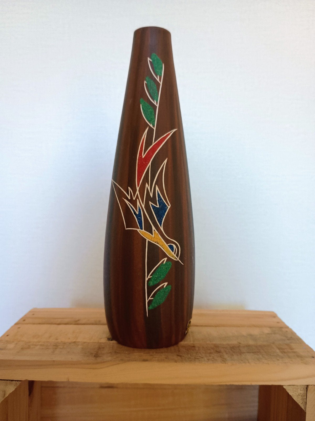 L'Ancora vaasje #80 Kera-teak, Ophalen of Verzenden