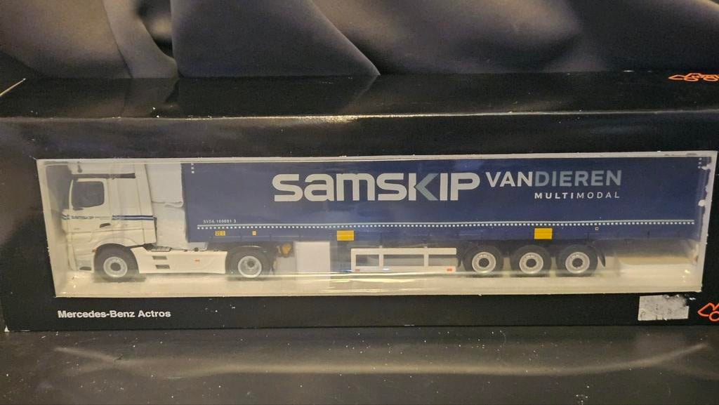 Nzg mercedes benz actros samskip van dieren mulimodal, Ophalen of Verzenden, Zo goed als nieuw, Bus of Vrachtwagen, NZG