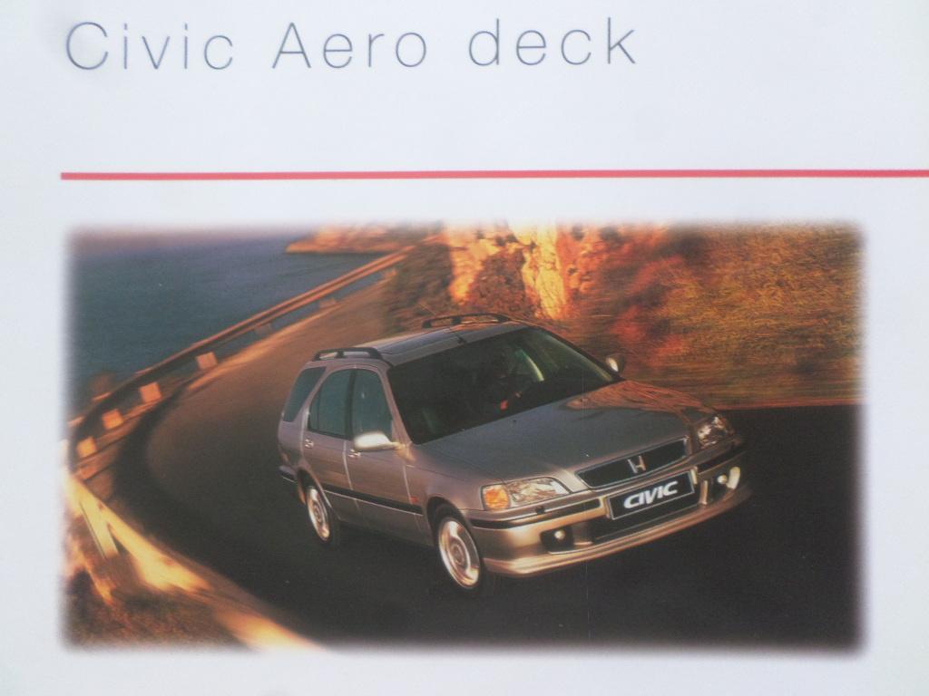 Honda Civic Aerodeck Brochure, Ophalen of Verzenden, Zo goed als nieuw, Honda