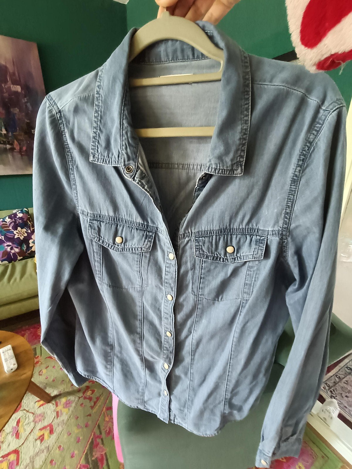 Cache Cache Spijkerblouse / Spijkeroverhemd Maat 36 (S), Ophalen, Blauw, Zo goed als nieuw, Maat 36 (S)