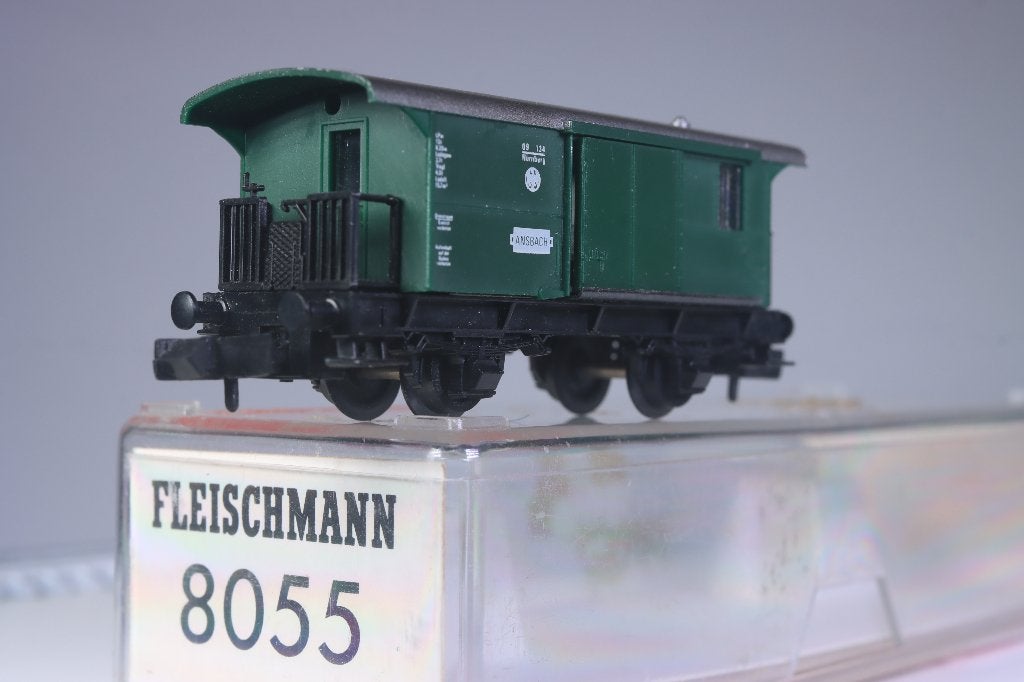 Bagagewagen type LPw, groen, DRG, Gelijkstroom, Fleischmann, Wagon, Ophalen of Verzenden