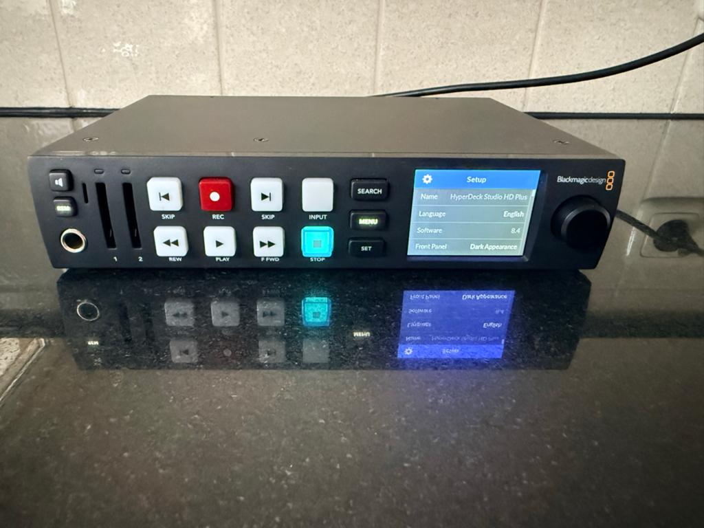 Blackmagic Hyperdeck Studio HD Plus, Audio, Tv en Foto, Professionele Audio-, Tv- en Video-apparatuur, Ophalen of Verzenden, Zo goed als nieuw