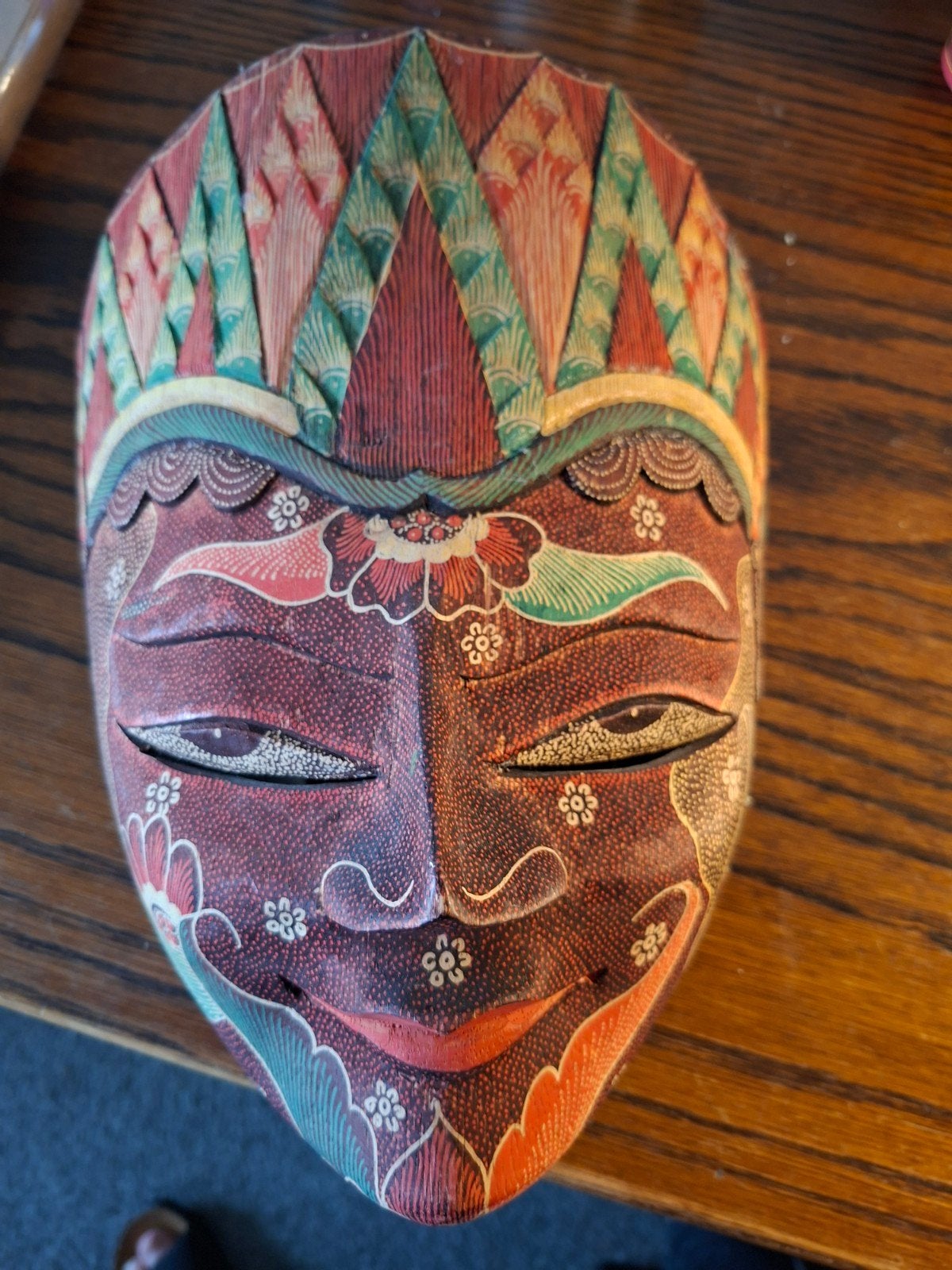 Indonesisch Batik Topeng Masker, Antiek en Kunst, Ophalen of Verzenden