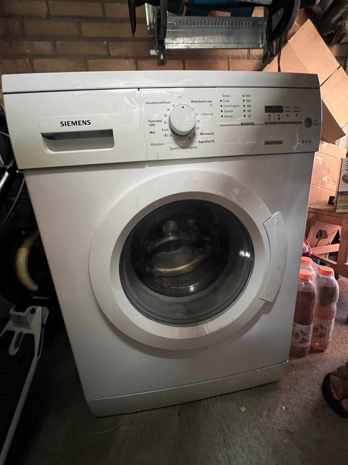 Siemens E14-16 wasmachine - Overcompleet, Ophalen, Gebruikt, Voorlader, Kort programma