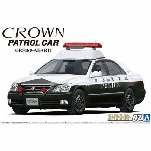 Aoshima 1:24 Toyota Grs180 Crown Patrol Car 2005, Overige merken, Auto, Verzenden, Groter dan 1:32