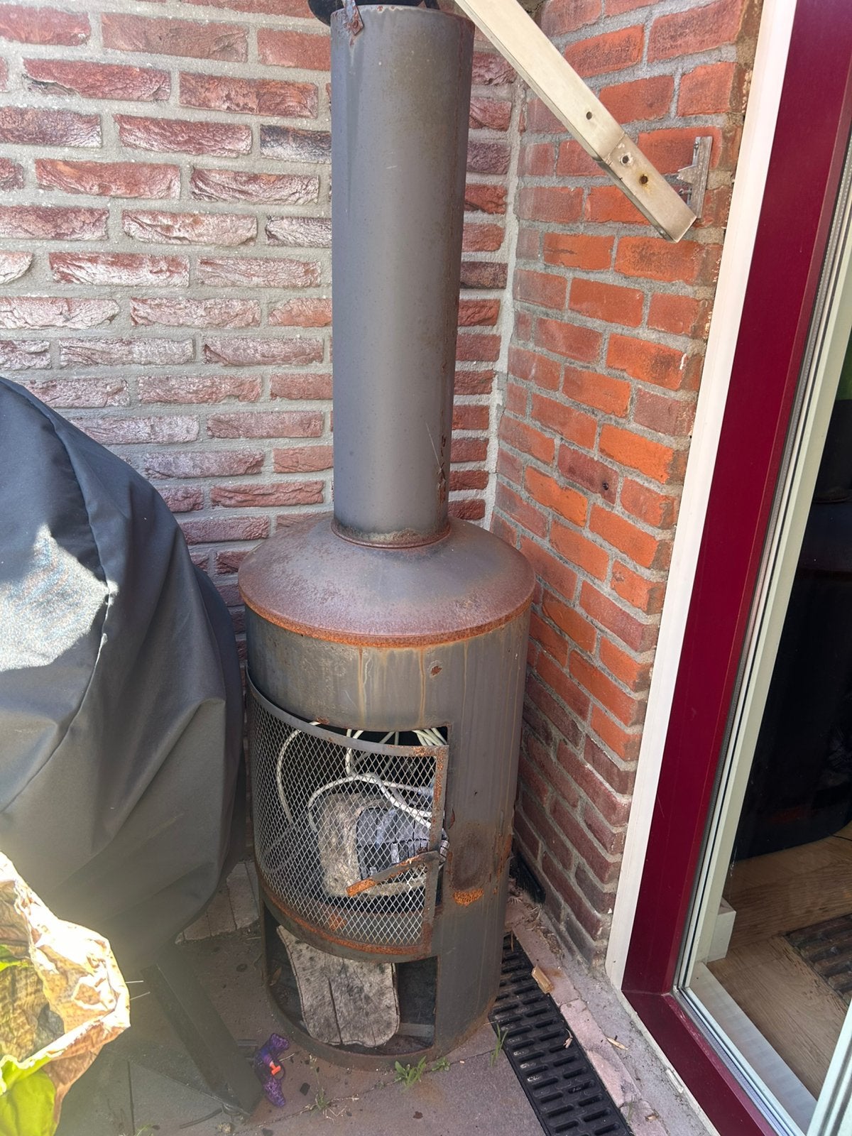 Buitenkachel, Tuin en Terras, Tuinhaarden, Gebruikt, Ophalen