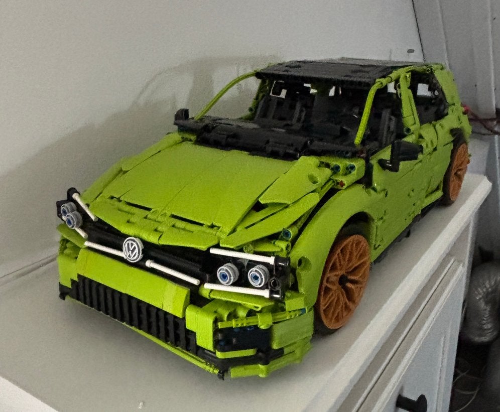 Bouwblokken auto VW golf MOC 102567 gebouwd, Auto, Groter dan 1:32, Zo goed als nieuw, Ophalen