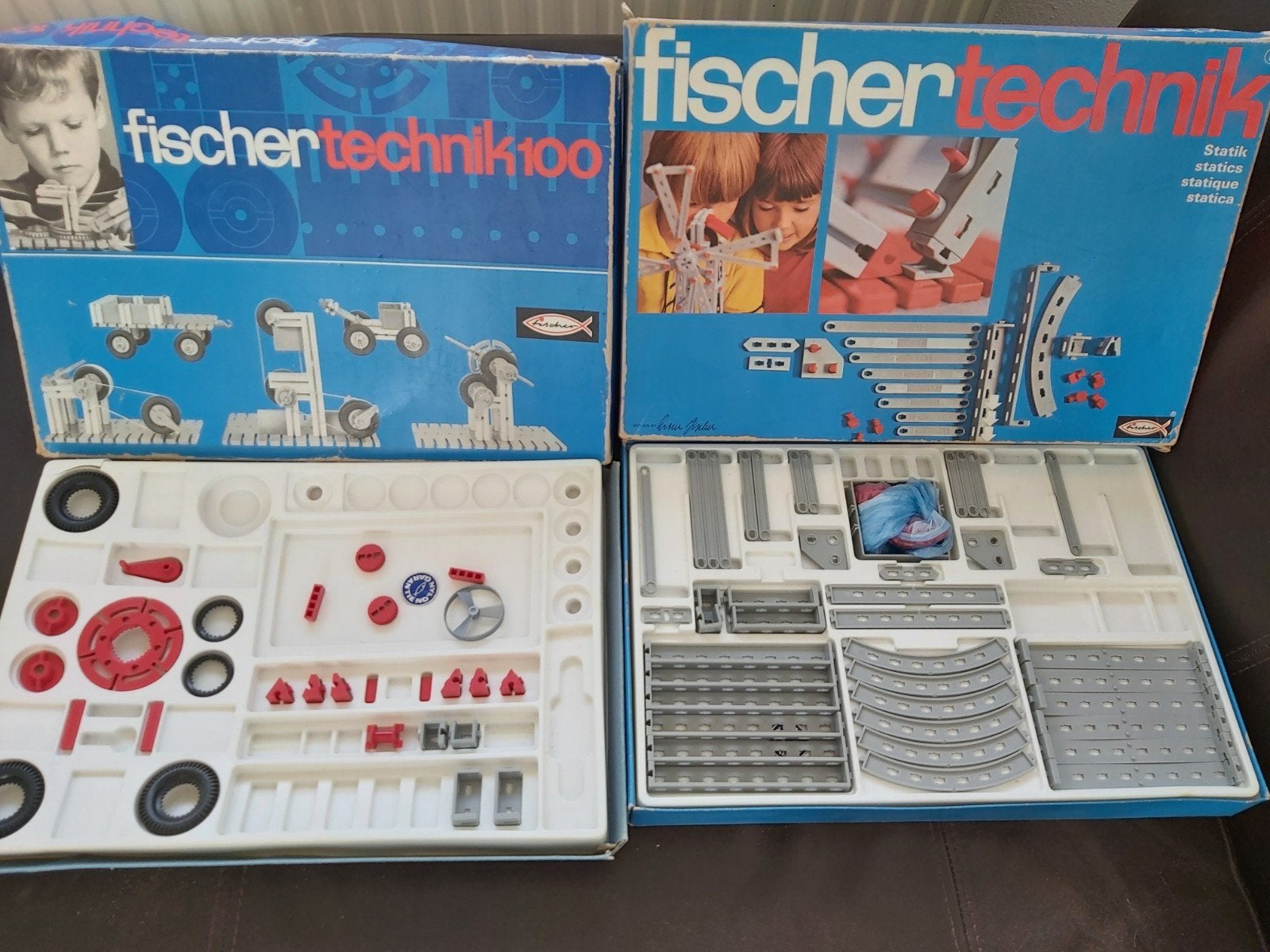 Fischer technik bouwdozen incompleet + infobladen, Verzamelen, Ophalen of Verzenden, Gebruikt