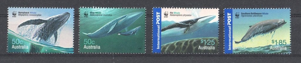 WWF set postzegels van de Australische Walvissen, Ophalen of Verzenden, Postfris, Dier of Natuur