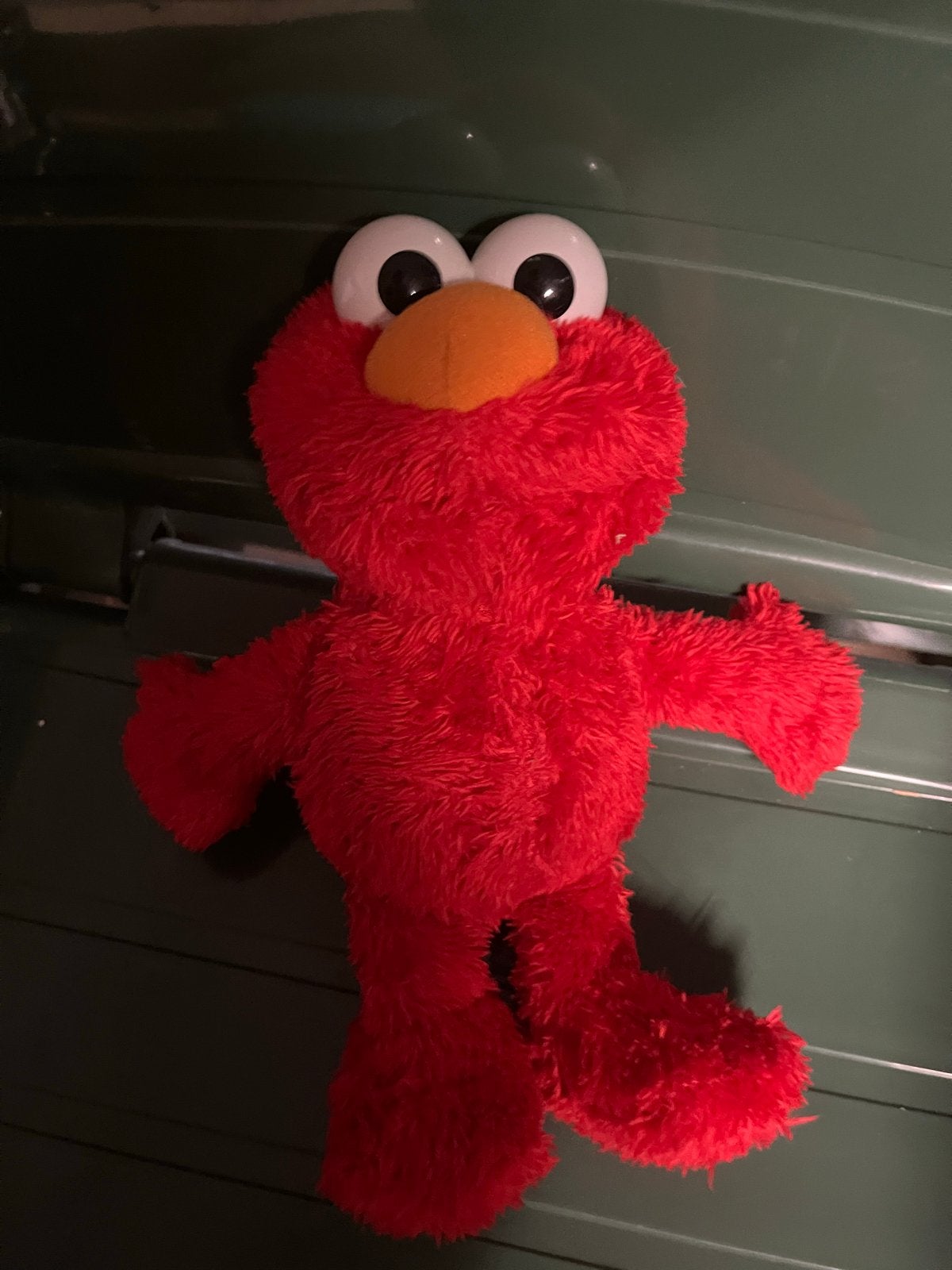 Elmo knuffel van Sesamstraat met geluid, Ophalen, Gebruikt, Overige merken, Met geluid