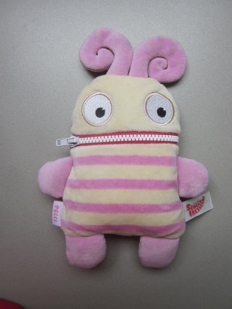 Schmidt Gerd Hahn's Sorgenfresser POLLI roze - wit pluche, Kinderen en Baby's, Speelgoed | Knuffels en Pluche, Overige merken