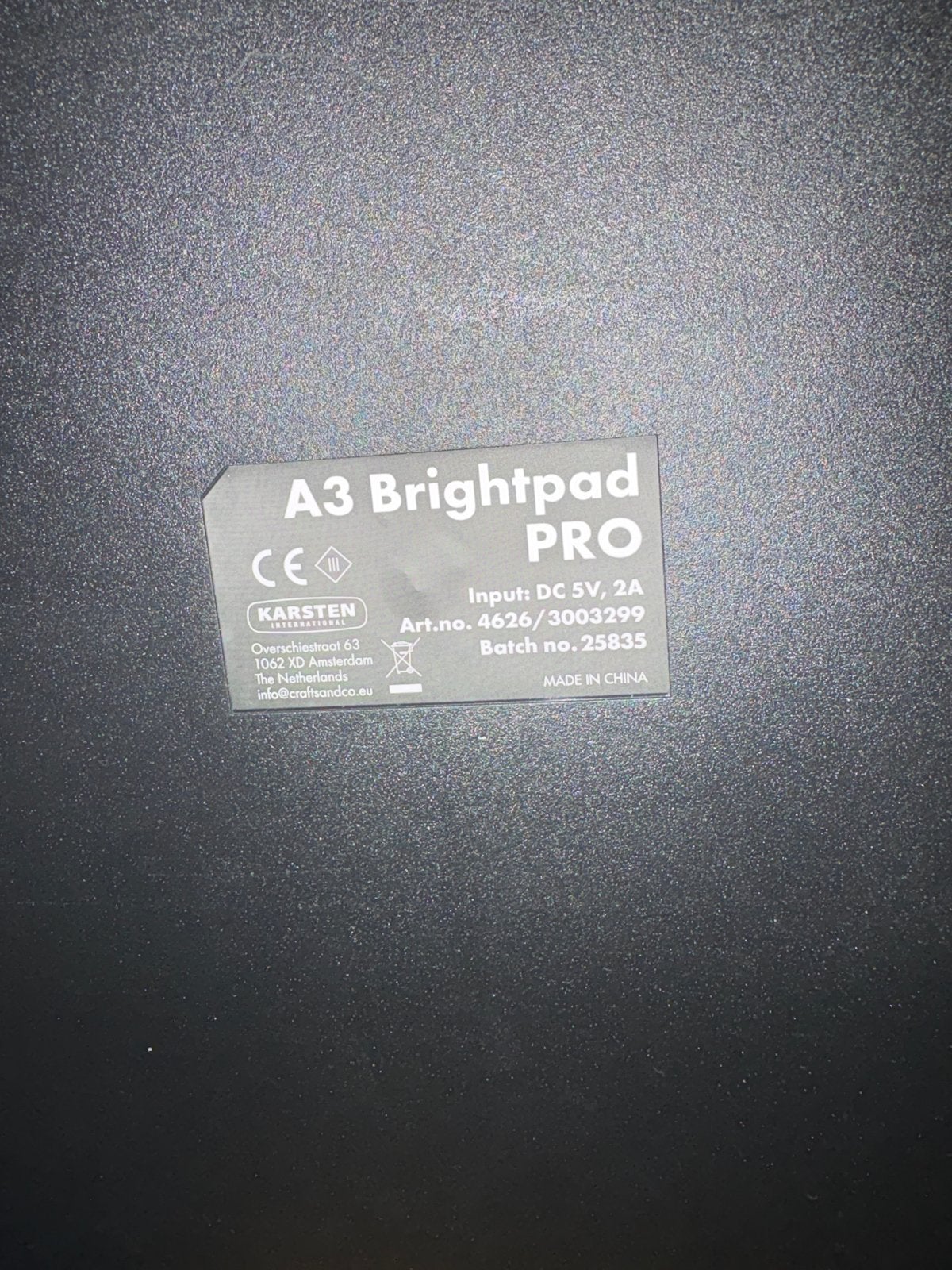 A3 Brightpad Pro Lichtbak voor Hobby + knutsel mat, Ophalen of Verzenden, Zo goed als nieuw, Overige typen