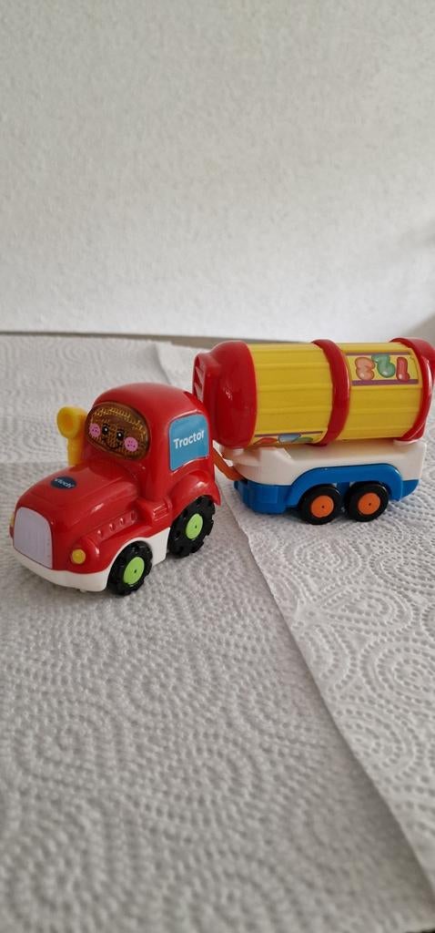 Vtech tractor Tom met aanhanger, Kinderen en Baby's, Speelgoed | Vtech, Ophalen of Verzenden, Gebruikt