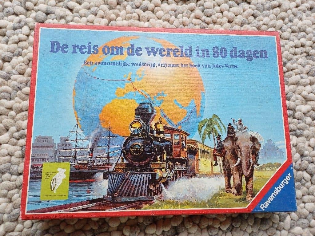 De reis om de wereld in 80 dagen, Hobby en Vrije tijd, Gezelschapsspellen | Bordspellen, Drie of vier spelers, Ophalen of Verzenden