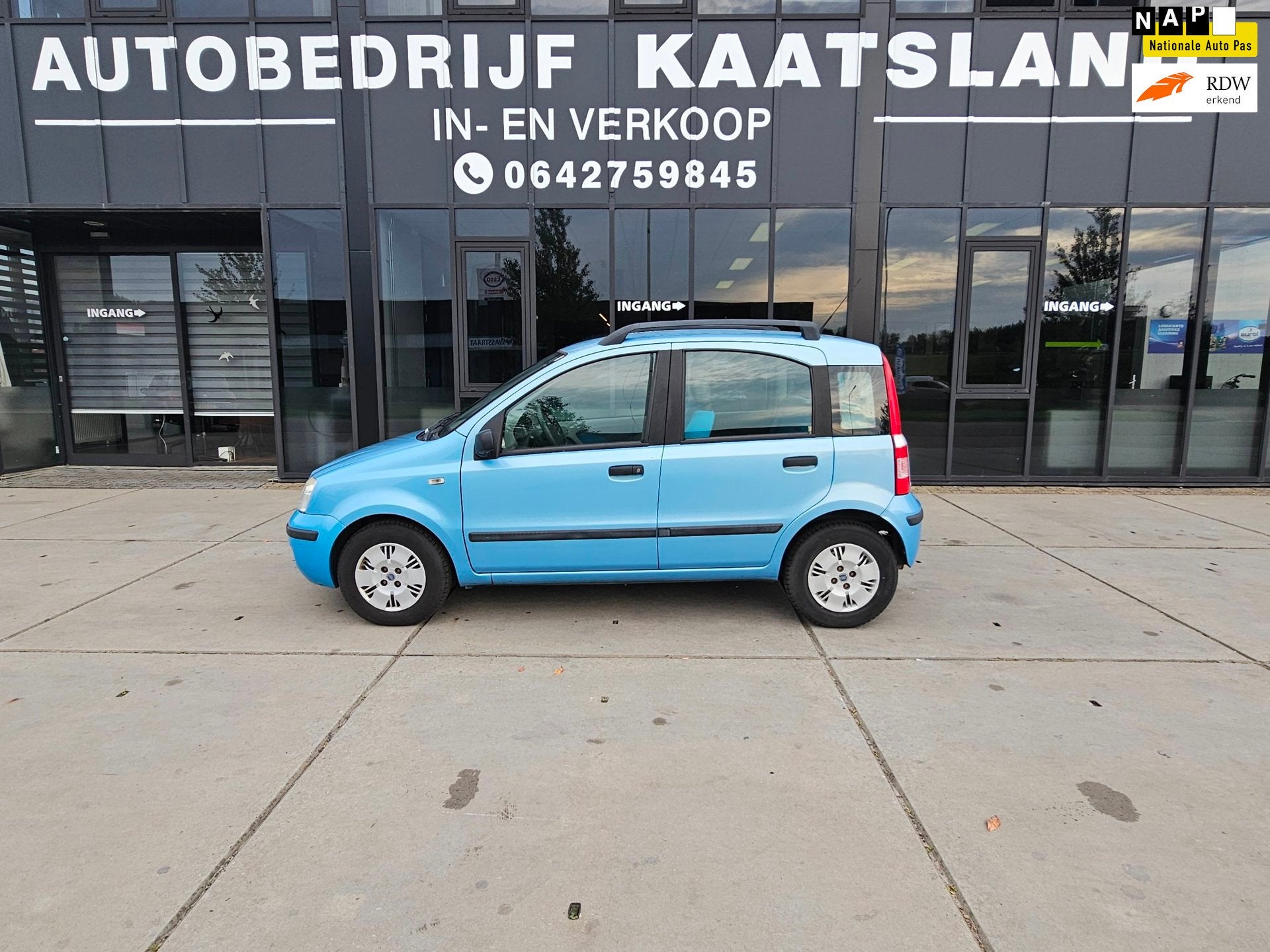 Fiat Panda 1.2 Class - AUTOMAAT - Electr Ramen -, Auto's, Stof, Gebruikt, 840 kg, Origineel Nederlands