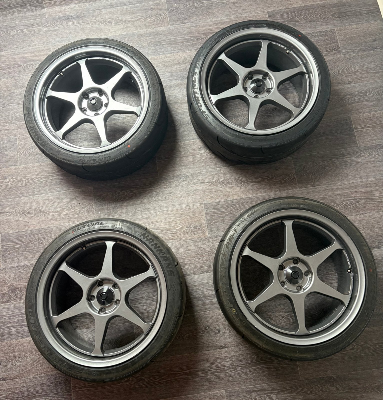 Buddy Club Japan P1 Racing 2 Plus + Nankang AR-1, Banden en Velgen, Personenwagen, Zomerbanden, Ophalen
