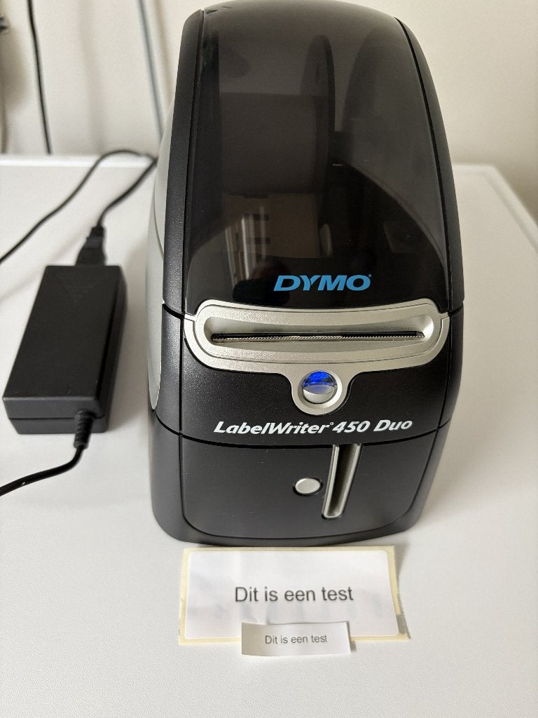 Dymo LabelWriter 450 Duo, Computers en Software, Ophalen of Verzenden, Zo goed als nieuw, Etiket, Dymo LabelWriter