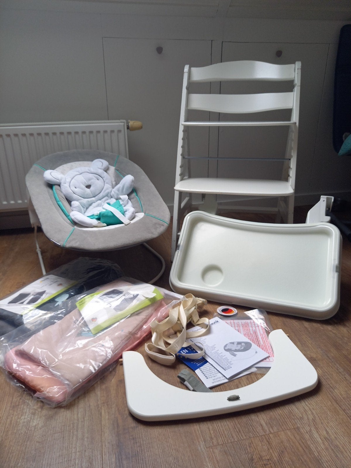 Zeer complete hauck alpha + kinderstoel met newborn set, Ophalen