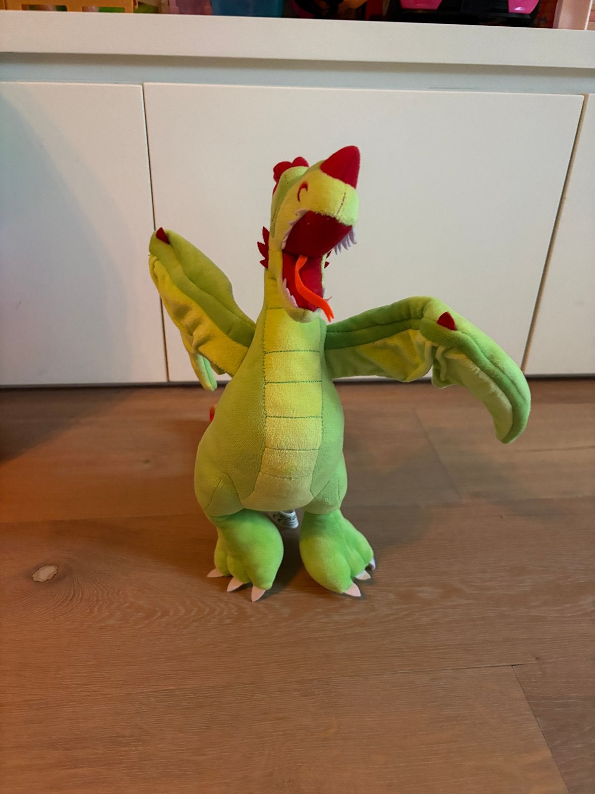 Groene draak knuffel - Efteling, Ophalen of Verzenden, Zo goed als nieuw, Groen, Overige typen