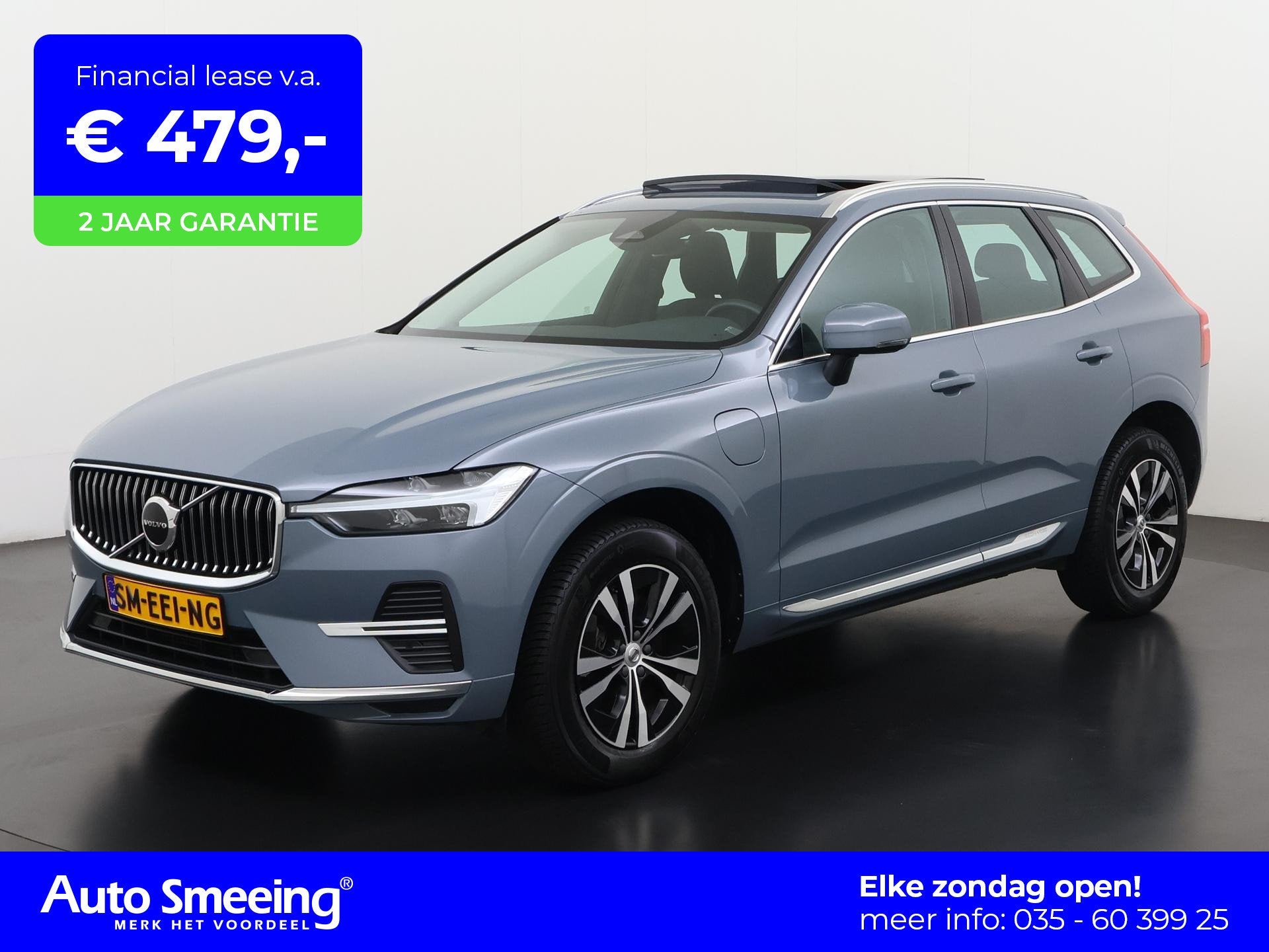 Volvo XC60 T6 Long Range AWD | Panoramadak | Camera | Elektr, Auto's, Automaat, Stof, Gebruikt, 4 cilinders