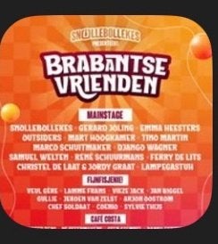 Brabandse vrienden 05-09-2026, Tickets en Kaartjes, Concerten | Pop, Eén persoon, Augustus