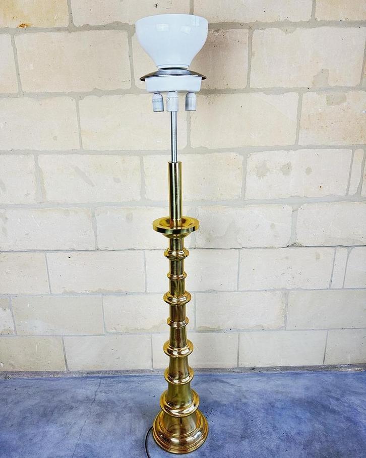 Vintage Kaiser Leuchten vloerlamp, Huis en Inrichting, Lampen | Vloerlampen, Gebruikt, Niet ingevuld, Stof, 150 tot 200 cm
