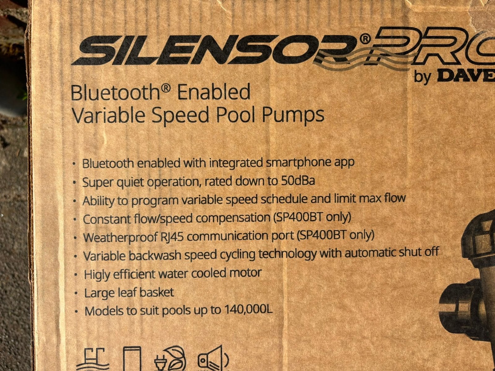 Davey SilensorPro SP200BT variabele zwembadpomp + Bluetooth, Tuin en Terras, Ophalen, Nieuw, Zwembadpomp