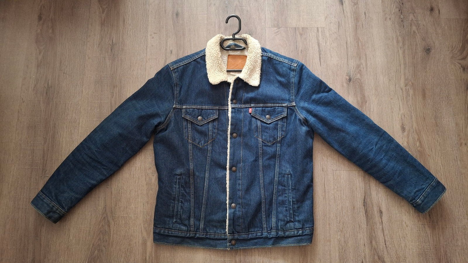 Levi's spijkerjas met teddy voering L, Maat 52/54 (L), Levi's, Blauw, Ophalen of Verzenden