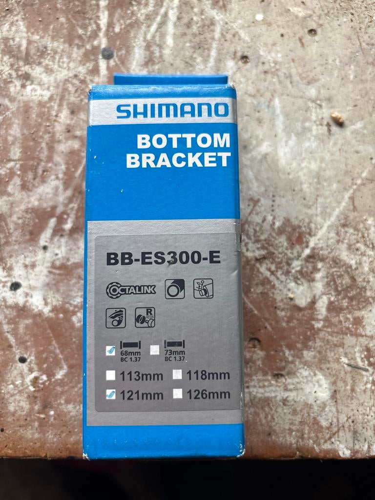 Shimano bottom bracket BB-ES300-E nieuw, Fietsen en Brommers, Fietsonderdelen, Overige typen, Ophalen of Verzenden, Mountainbike