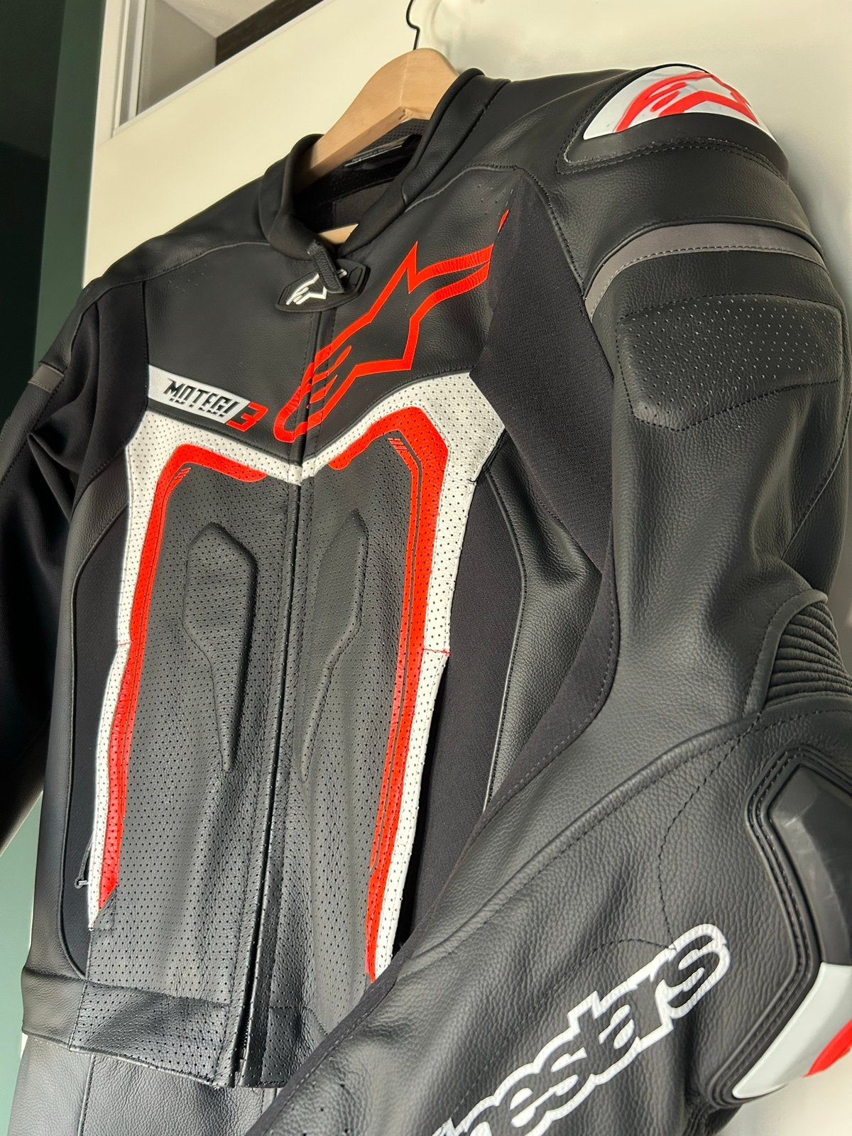 Alpinestars Motegi V2 Lederen Motorpak Maat 52, Ophalen of Verzenden, Tweedehands, Heren, Combipak