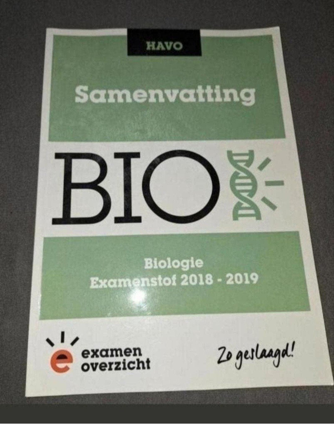 Samenvatting Biologie ExamenOverzicht HAVO 2018-2019, Biologie, HAVO, Ophalen of Verzenden, ExamenOverzicht