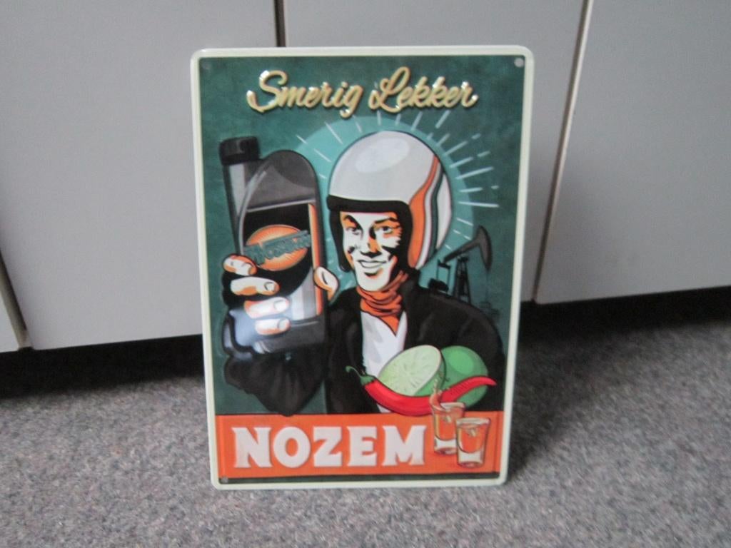 NOZEM BLIKKEN RECLAMEBORD, Ophalen, Nieuw, Reclamebord