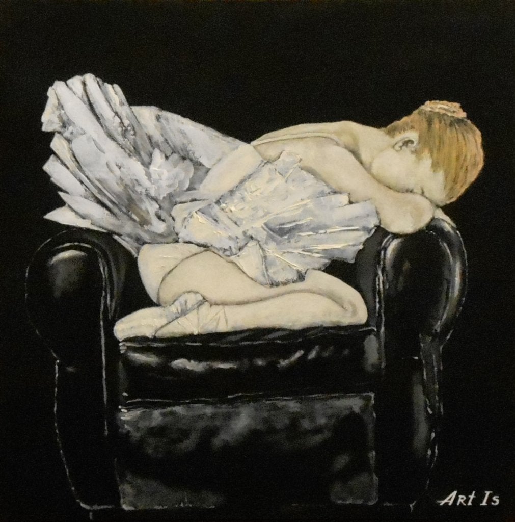 "Ballerina", Overig onderwerp, Verzenden, Olieverf, Handgeschilderd