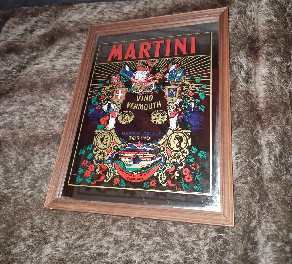 Martini barspiegel, Ophalen, Rechthoekig, Minder dan 50 cm, Minder dan 100 cm