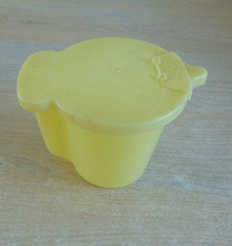 Tupperware Koffiemelk Schenk Kan, Geel, Beker of Kan, Ophalen of Verzenden, Vaatwasserbestendig
