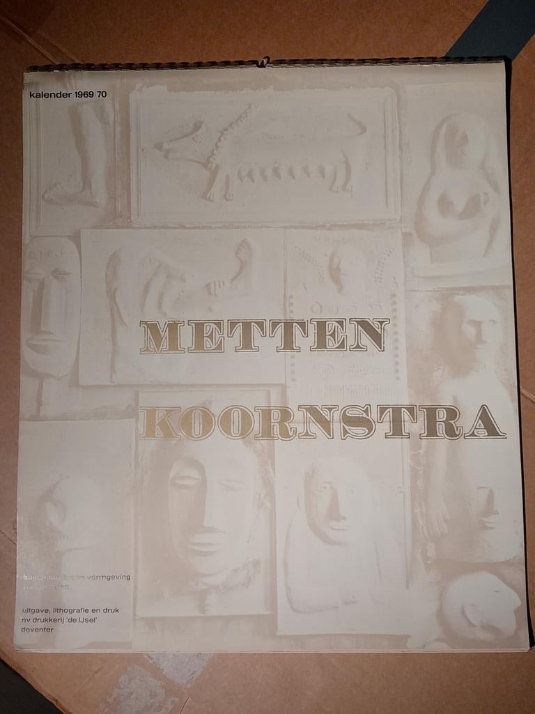 Kalender 1969/1970 Metten Koornstra, Ophalen, Maandkalender, Gebruikt