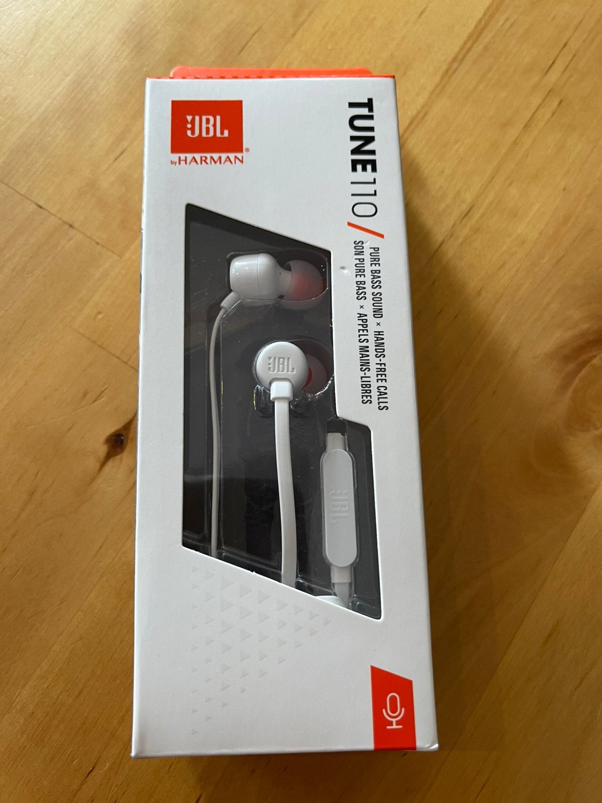 JBL Tune 110 oortjes wit, In-ear, JBL, Nieuw, Ophalen of Verzenden