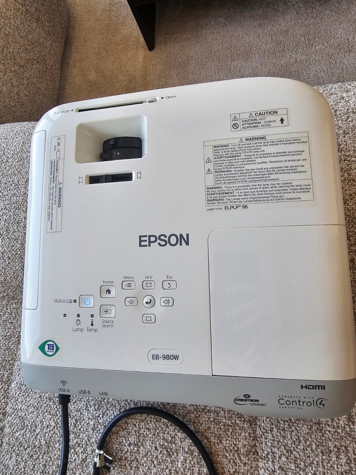 Epson EB-980W LCD Projector - Full HD (1080p), Ophalen, Epson, Zo goed als nieuw, LCD